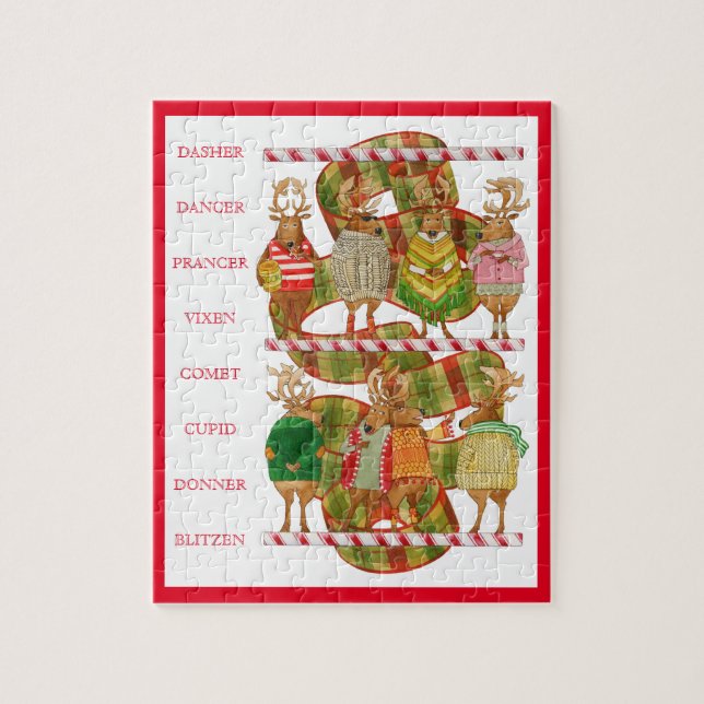 CHRISTMAS REINDEER 8x10 Puzzle (Vertical)