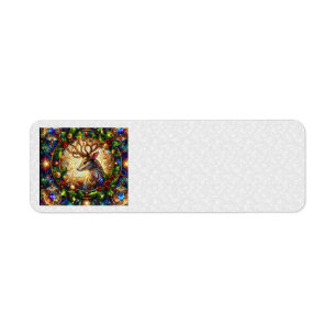 Christmas Reindeer Address Labels