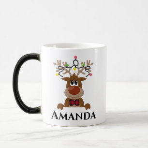 Christmas reindeer- christmas light magic mug