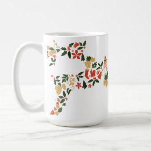 Christmas Reindeer Collage – Festive Holida Coffee Mug