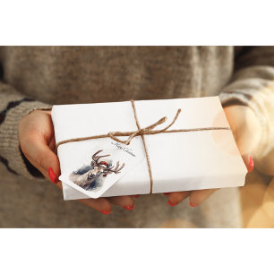 Christmas Reindeer, customisable Gift Tags