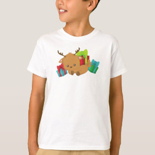 Christmas Reindeer, Cute Reindeer, Gifts, Presents T-Shirt