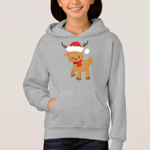 Christmas Reindeer, Cute Reindeer, Santa Hat
