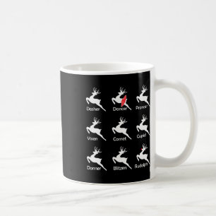 Christmas Reindeer Dancer Ballet Ballerina Dance T Coffee Mug