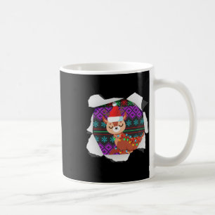 Christmas Reindeer Design Ugly Chrismas  Coffee Mug