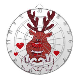Christmas Reindeer face Dartboard