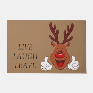 Christmas Reindeer face Doormat