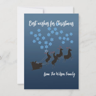 Christmas Reindeer Flat Note Card