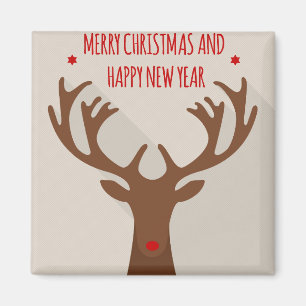 Christmas reindeer hip cool elk modern magnet