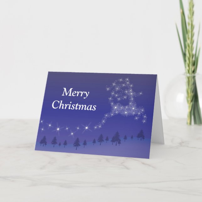 Christmas Reindeer Holiday Card (Front)