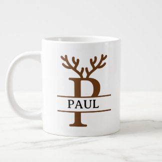 Christmas Reindeer holiday Mug, Custom winter Large Coffee Mug
