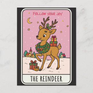 Christmas Reindeer  Holiday Postcard