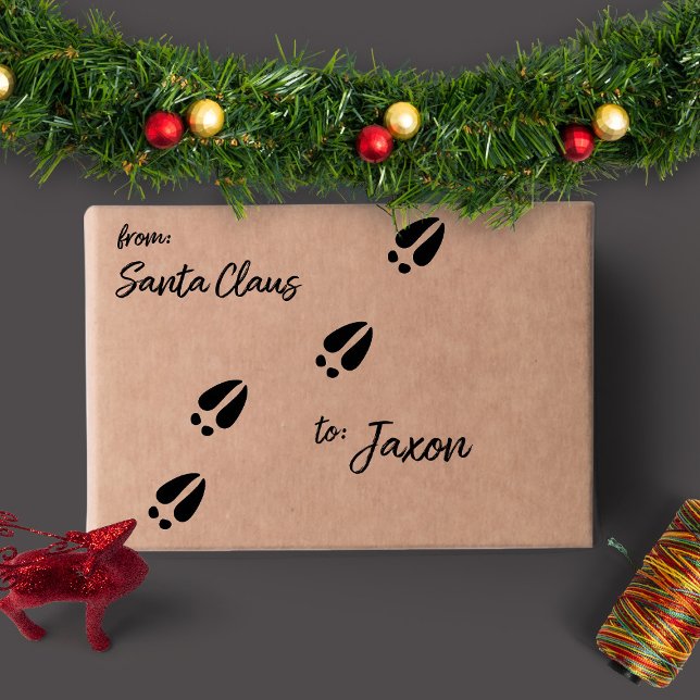 Christmas Reindeer Hoofprint Self-inking Stamp (Creator Uploaded)