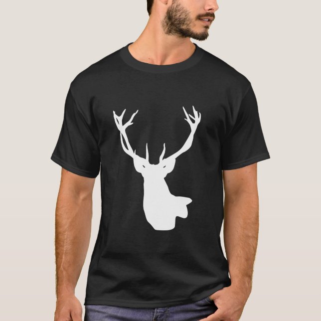 Christmas Reindeer Hunter Deer Meat Hunting Reinde T-Shirt (Front)
