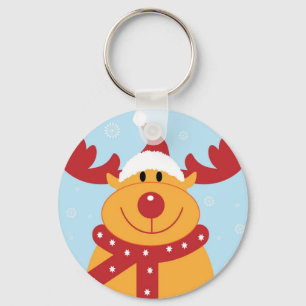 Christmas Reindeer Key Ring