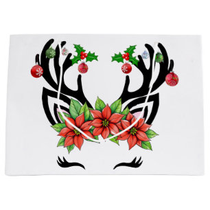 Christmas Reindeer Large Gift Bag