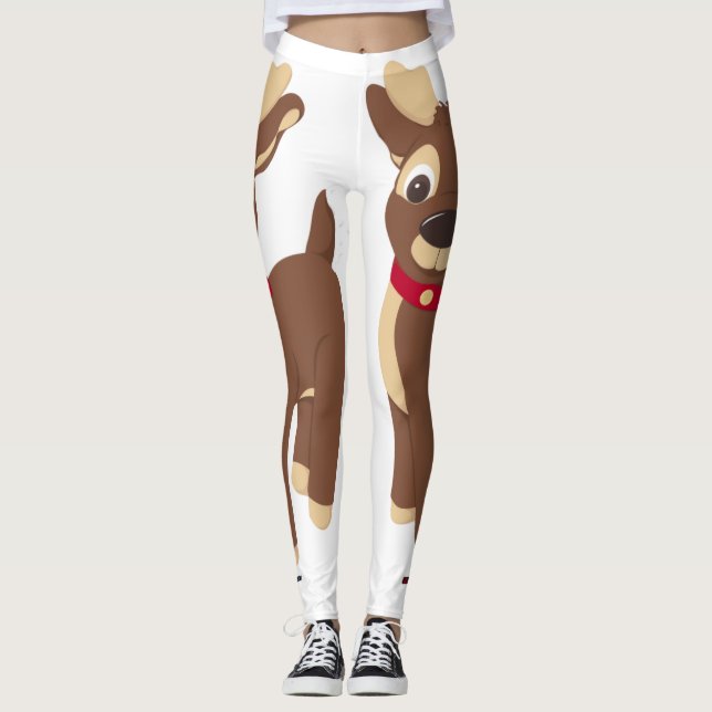 Christmas Reindeer Leggings (Front)