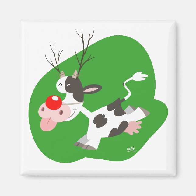 Christmas reindeer magnet (Front)