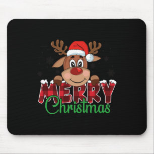 Christmas Reindeer Men Women Family Matching Reind Mouse Pad
