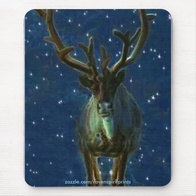 Christmas Reindeer Mouse Pad (Front)