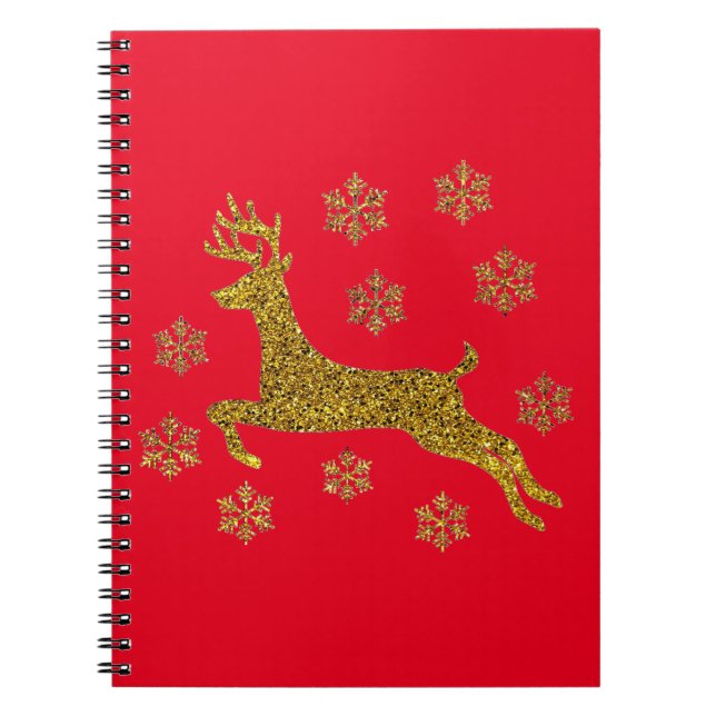 Christmas Reindeer Notebook (Front)