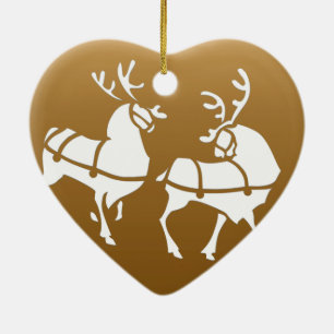 Christmas Reindeer Ornament Personalise Decoration