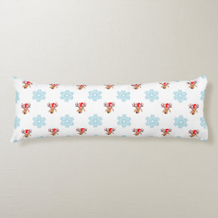 Christmas Reindeer Pattern Body Cushion