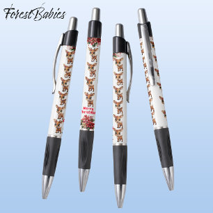 Christmas Reindeer Poinsettia Graphic, White