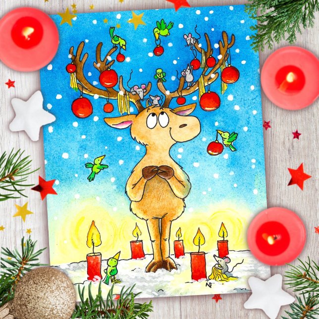 Christmas Reindeer  Postcard (Creator Uploaded)