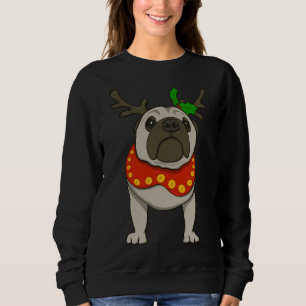 Christmas Reindeer Pug Classic T-Shirt 883 Sweatshirt