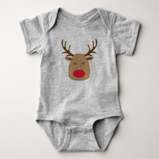 Christmas Reindeer Romper Baby Toddler Kids Bodysuit