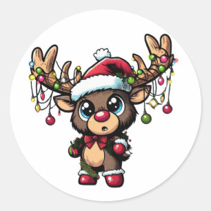 Christmas Reindeer Sticker