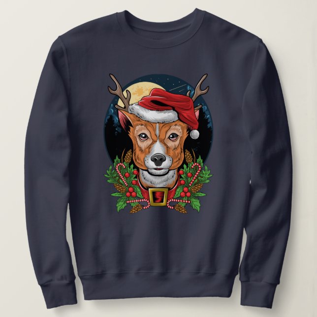 Christmas Reindeer Sweatshirt (Design Front)