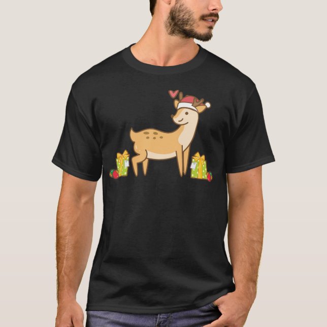 Christmas Reindeer T-Shirt (Front)