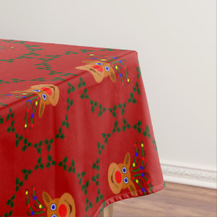 Christmas Reindeer Tablecloth