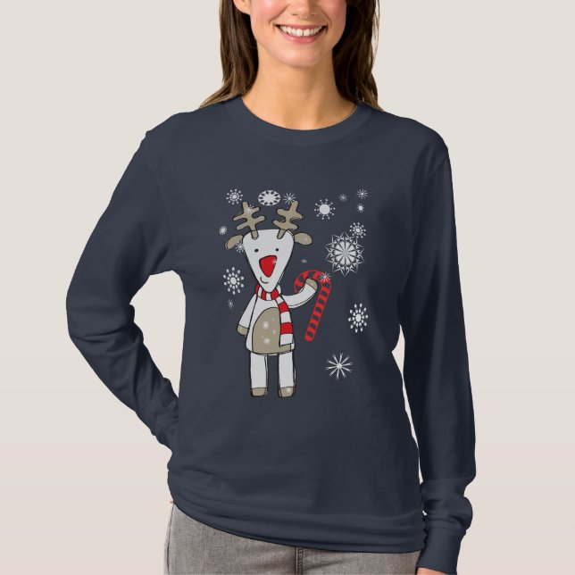 Christmas Reindeer Tee (Front)