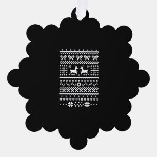 christmas reindeer tree decoration card