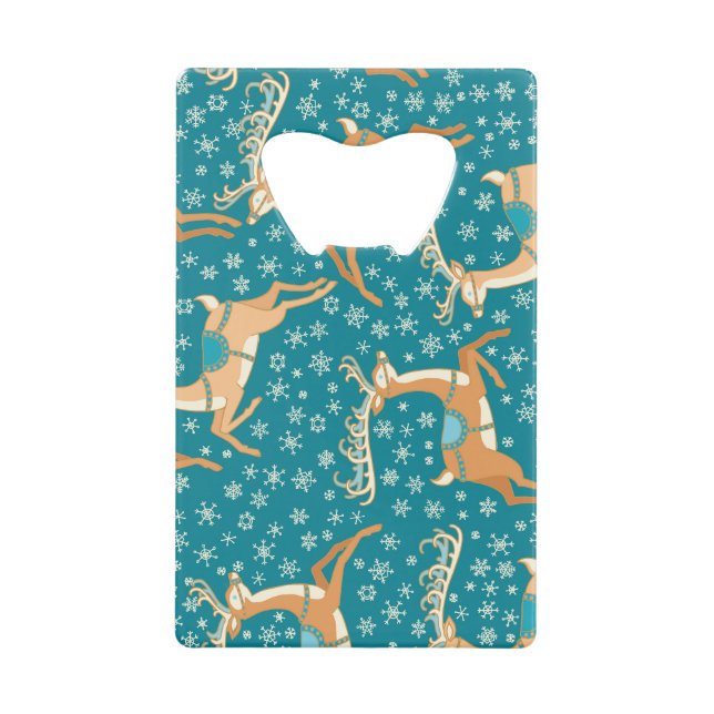 Christmas Reindeer: Vintage Seamless Pattern. (Front)