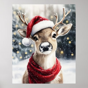 Christmas Reindeer Wall Art