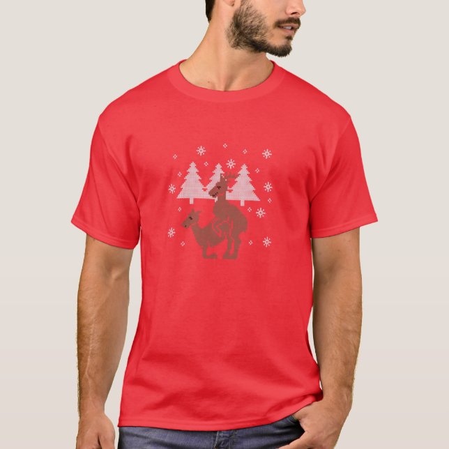 Christmas reindeers T-Shirt (Front)