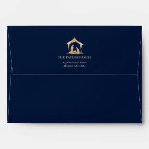 Christmas Religious Nativity Star Of Bethlehem Envelope