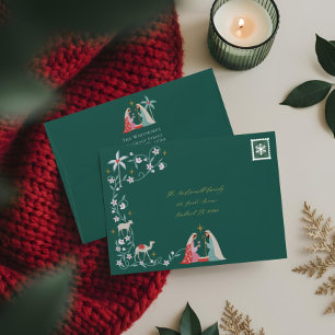 Christmas Religious Nativity Star Of Bethlehem Envelope