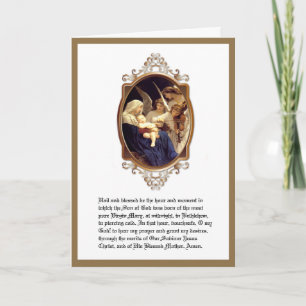 Christmas Religious St. Andrew Novena Virgin Mary Holiday Card