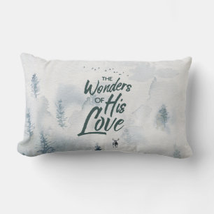 Christmas Religious Wonders of His Love Blessings Lumbar Cushion