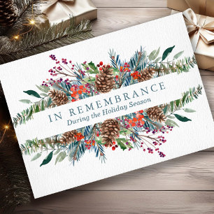 Christmas Remembrance Card   Christmas Wreath