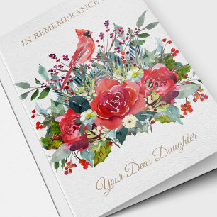 Christmas Remembrance Card Dear Daughter