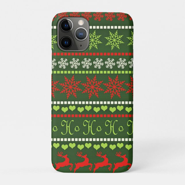 Christmas Repeating Pattern Case-Mate iPhone Case (Back)