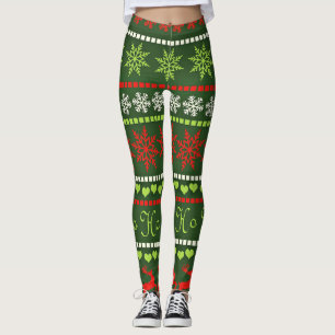 Christmas Repeating Pattern Leggings