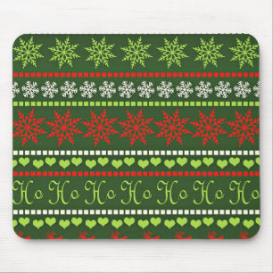 Christmas Repeating Pattern Mouse Pad