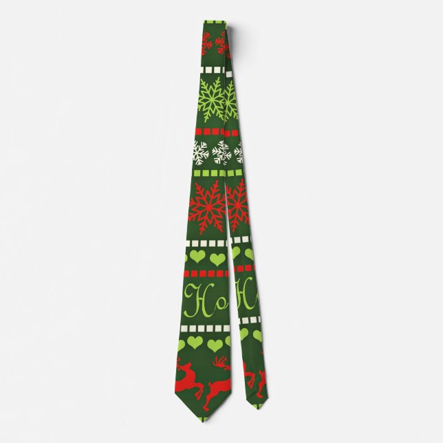 Christmas Repeating Pattern Tie (Front)